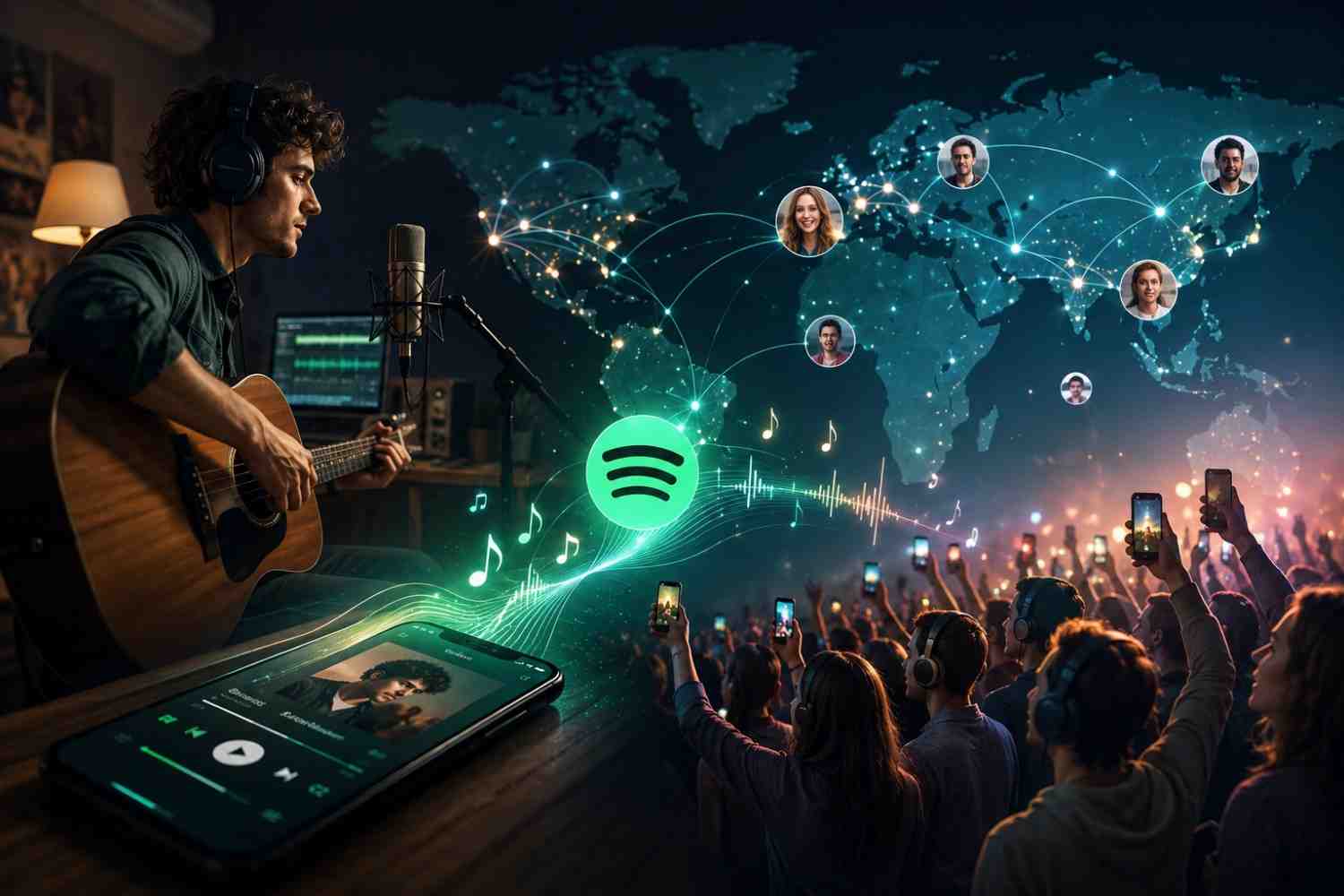 The Rise of Independent Artists Through Songs Trending on Spotify